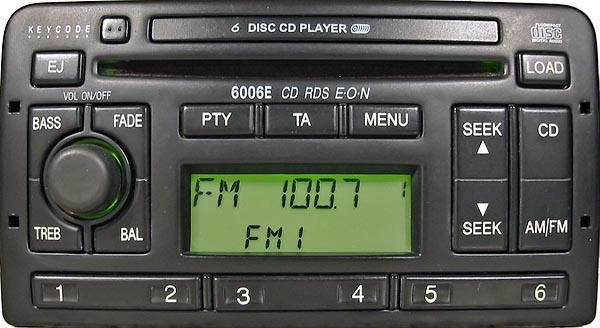 FORD 6006E CD RDS EON code
