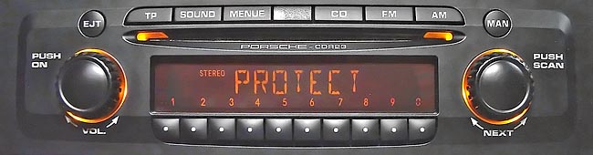 protect off PORSCHE CDR-23 BECKER BE6627 BE6611 BE6612 BE6623 EEPROM 24C16
