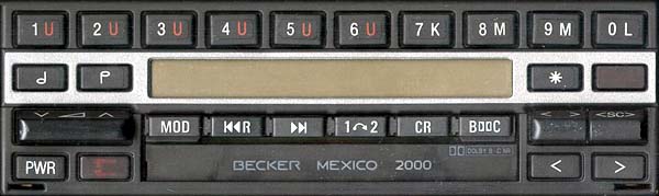 BECKER MEXICO 2000 be1432 code