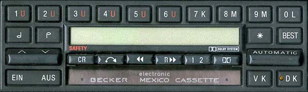 BECKER MEXICO CASSETE ELECTONIC be0794