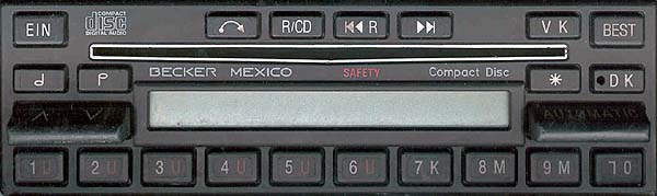 BECKER MEXICO CD be0865 code