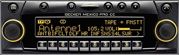 BECKER MEXICO PRO CC be4527 code
