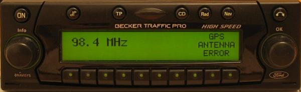 Becker BE7830 Ford Traffic Pro High Speed code