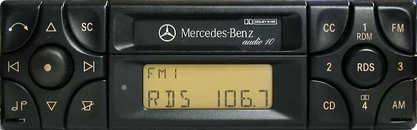 MERCEDES BENZ AUDIO 10 becker be3100 code