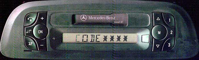 MERCEDES BENZ SOUND 10 wide panel be4103 code