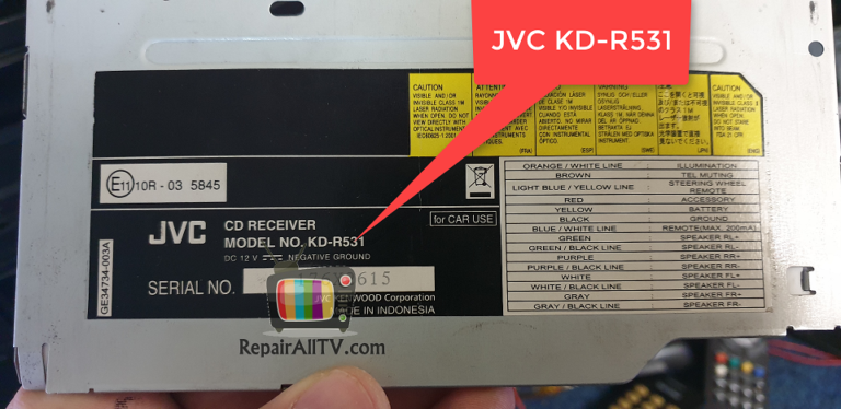 Jvc kd r531 схема подключения