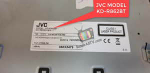 JVC MODEL KD R862BT