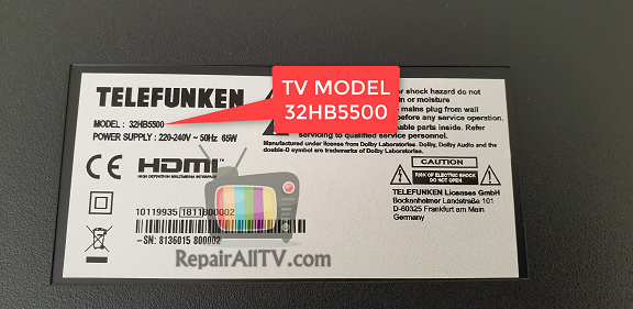 TV MODEL 32HB5500
