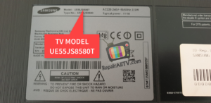 TV MODEL UE55JS8580T