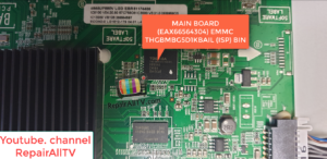 MAIN BOARD EAX665640304 EMMC THGBMBG5D1KBAILISP BIN 1