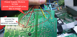 Power Supply Module 12 24V power board install wires. like in image