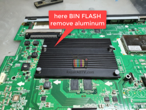 here BIN FLASH remove aluminum