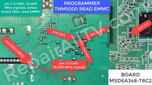 BOARD MSD6A348 T8C2 ISP PROGRAMMER TNM5000