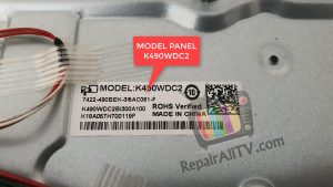 MODEL PANEL K490WDC2