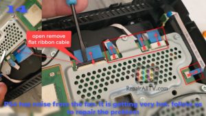 remove flat ribbon cable image 14