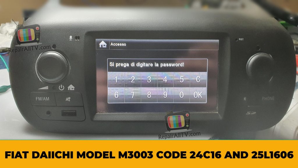 FIAT DAIICHI M3003 CODE