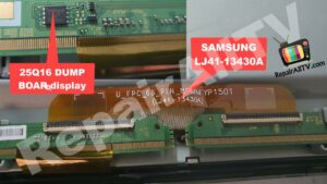 SAMSUNG LJ41 13430A 25Q16 DUMP BOARD display..