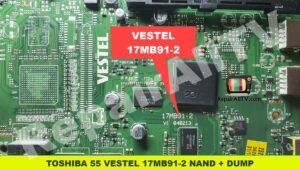 TOSHIBA 55 VESTEL 17MB91-2 NAND + DUMP