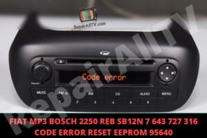 FIAT MP3 BOSCH CODE ERROR RESET