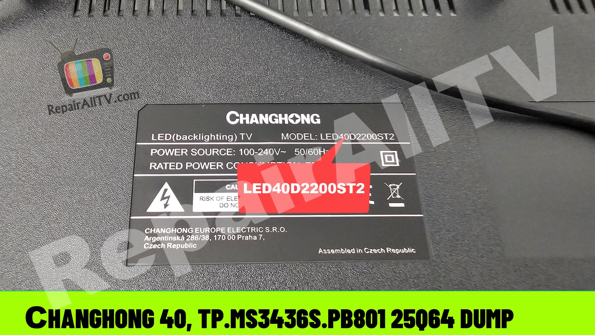 CHANGHONG LED40D2200ST2