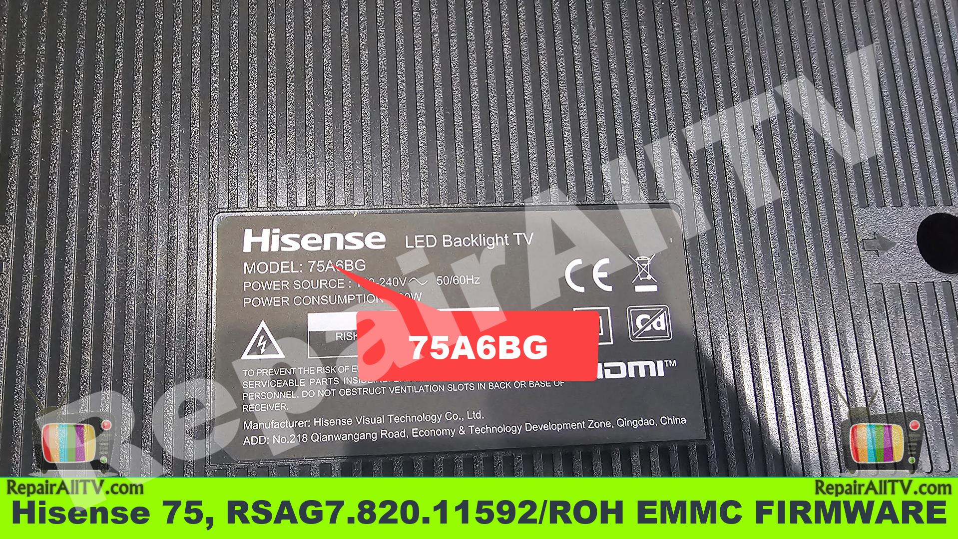 Hisense 75A6BG