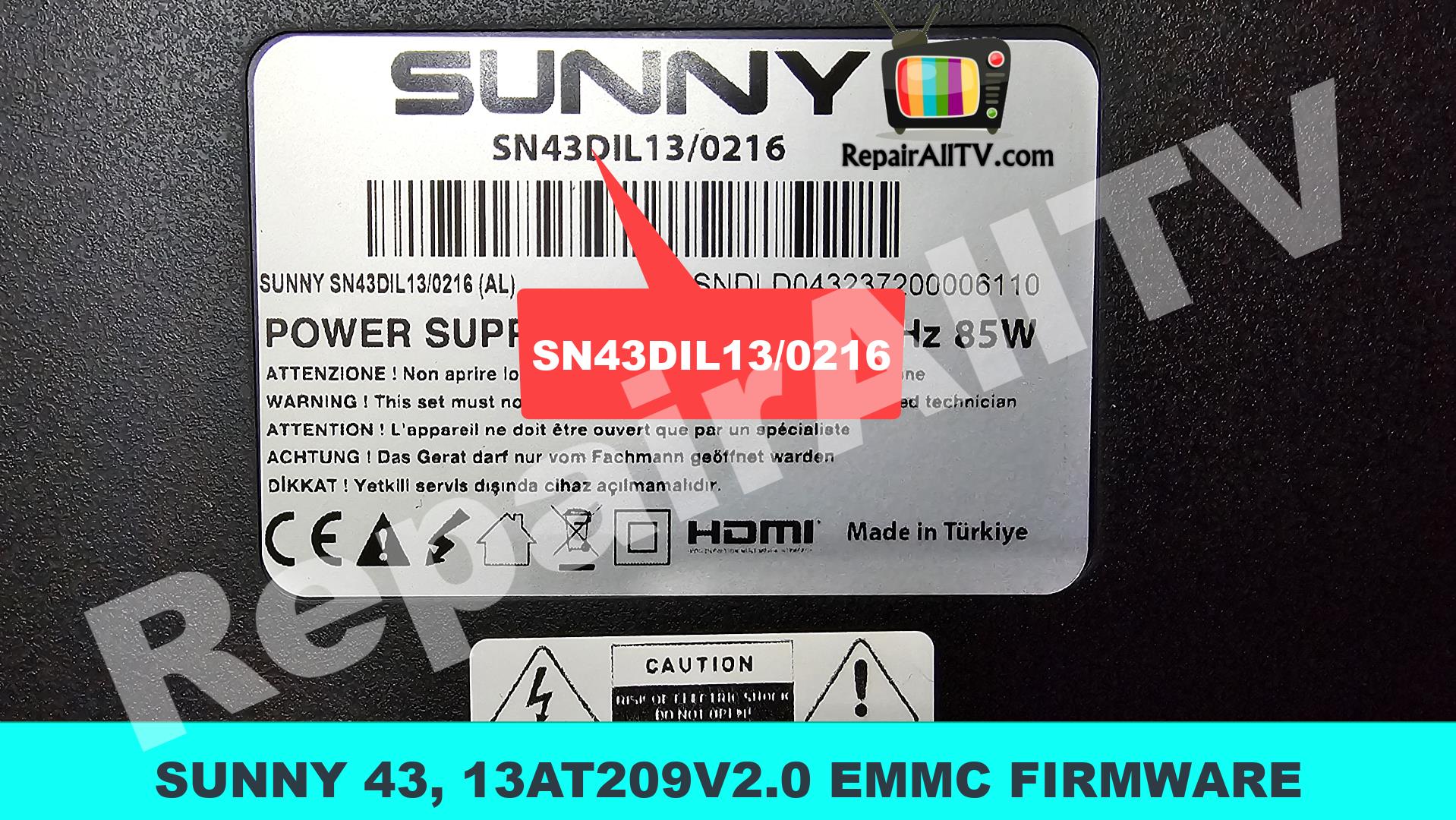 SUNNY SN43DIL13 0216