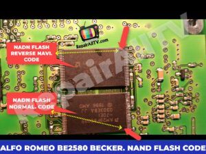 ALFA ROMEO BE2580 BECKER CODE NAND FLASH